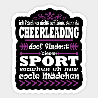 Cheerleader Cheerleading Sport Mädchen Sport Sticker